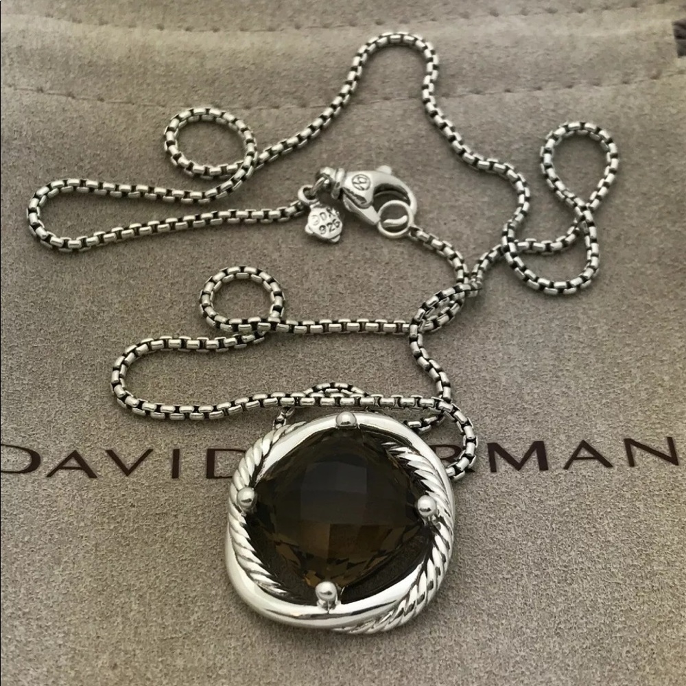 David Yurman Silver 14mm Infinity Pendant